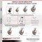 Service Caster 4 Inch Kingpinless High Temp Phenolic Wheel Swivel Top Plate Caster SCC SCC-KP30S420-PHRHT - alternate 3